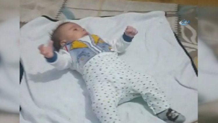 Şehit bebekten geriye bu görüntüler kaldı