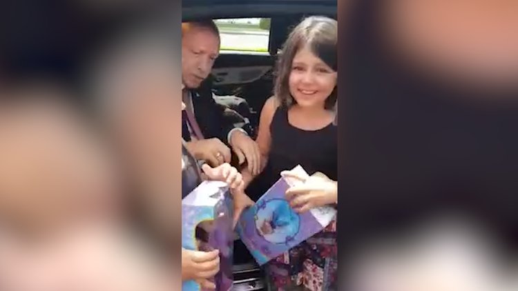 Gurbetçi çocukların 'Recep Dede' sevinci