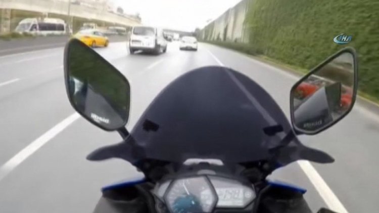 TEM Otoyolu’nda “makas” terörü kamerada