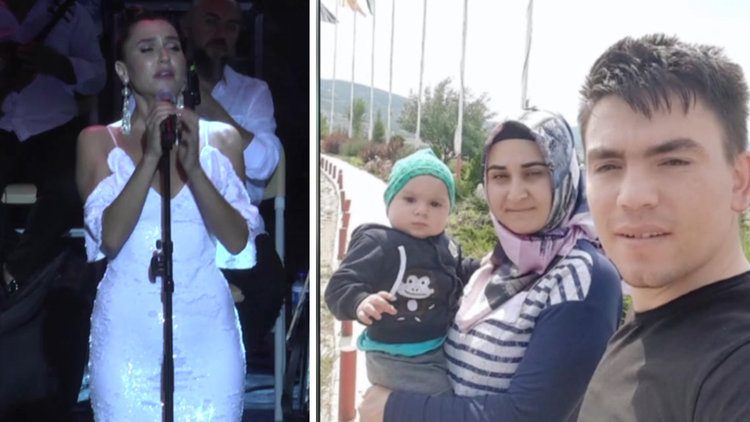 Şevval Sam'dan şehit Bedirhan bebeğe türkü