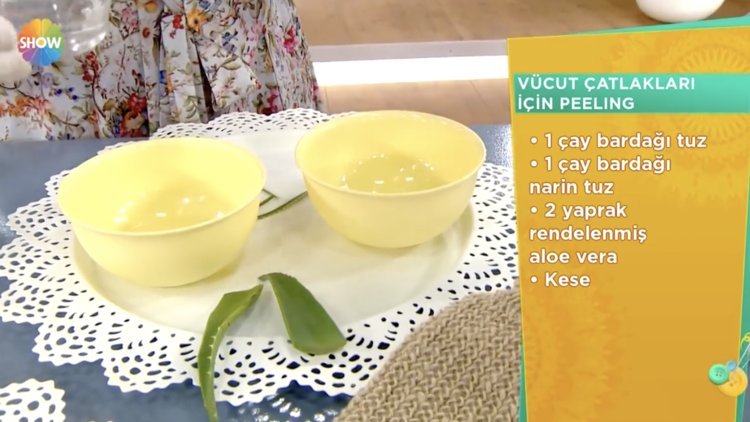 Vücut çatlakları için peeling
