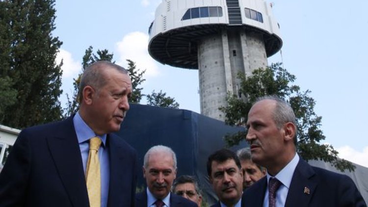 Cumhurbaşkanı Erdoğan, Çamlıca Kulesi'nde