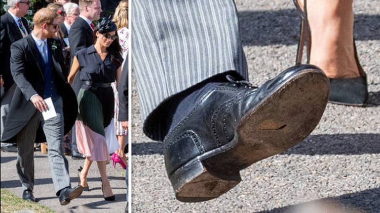 Prens Harry'nin delik ayakkabısı tartışma yarattı