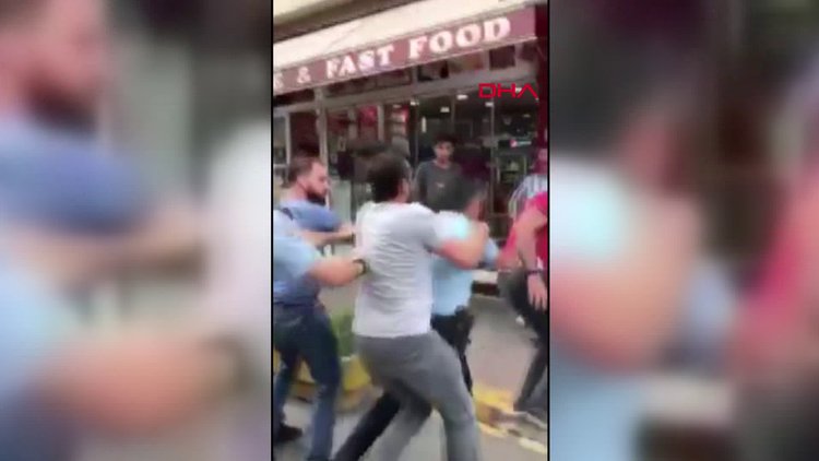 UBER şöförlerinin eyleminde arbede