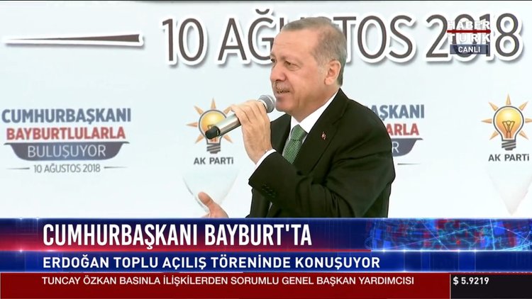 Cumhurbaşkanı Erdoğan Bayburt'ta