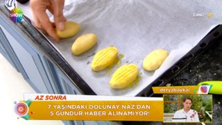 Şefika Günyel, ev işi şekerpare yapımını gösterdi. 