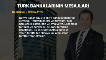 Türk bankalarının mesajları