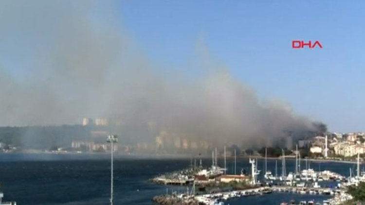 Çanakkale'de korkutan yangın