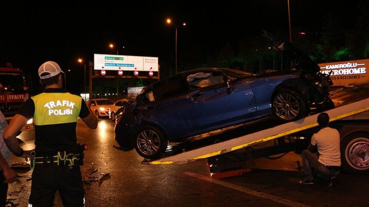 Taklalar atan araçta 1 kişi hayatını kaybetti