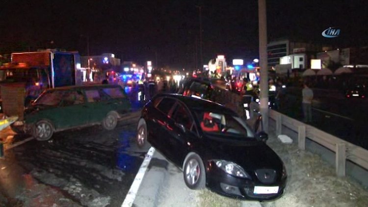 E-5'te arka arkaya kaza: 1 ölü, 3 yaralı