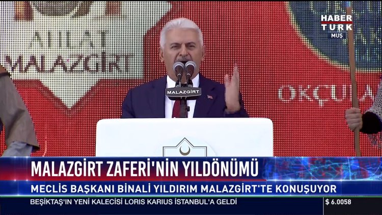 Meclis Başkanı Binali Yıldırım Malazgirt'te konuştu