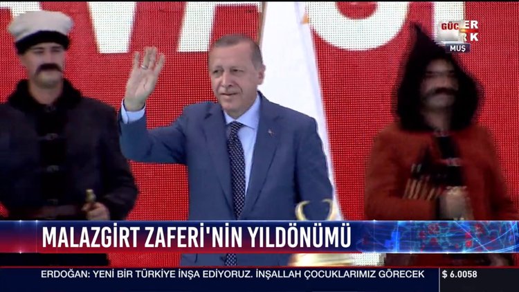 Cumhurbaşkanı Recep Tayyip Erdoğan Malazgirt'te konuştu