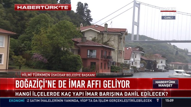 Boğaziçi'ne de imar affı geliyor