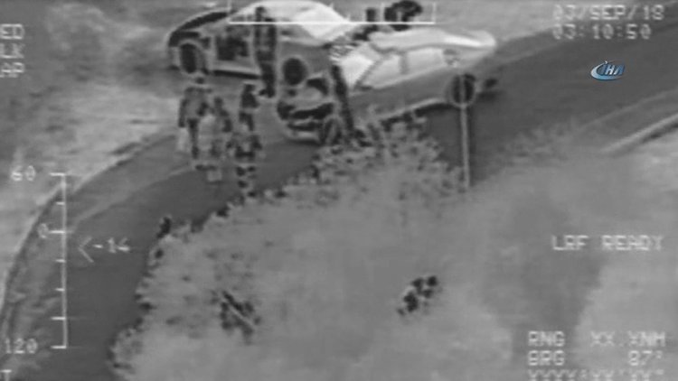 Kuşadası'nda kaçak göçmen taşıyan lastik bot alabora oldu!