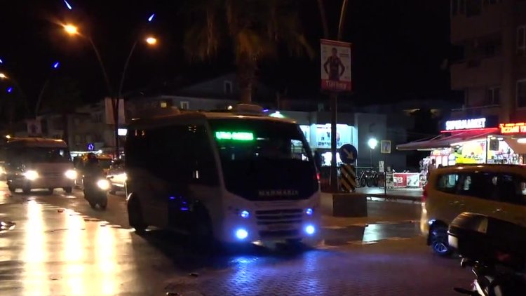 Marmaris'teki şehir içi yolcu minibüslerine sıkı denetim