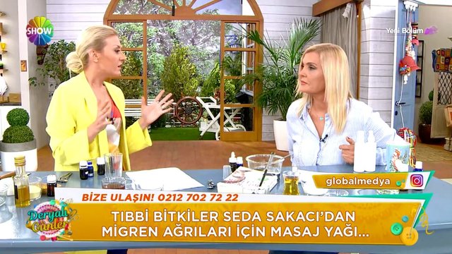 Seda Sakacı'dan migren ağrıları için masaj yağı!