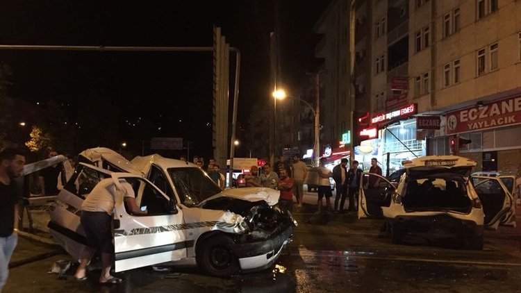 Trabzon'da zincirleme trafik kazası