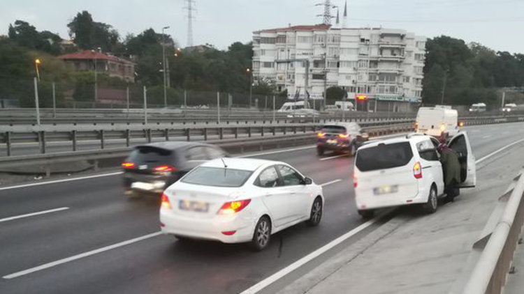 Trafikten kaçmak için büyük risk aldılar