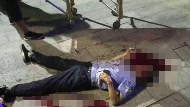 Çin'de araç kalabalığa daldı