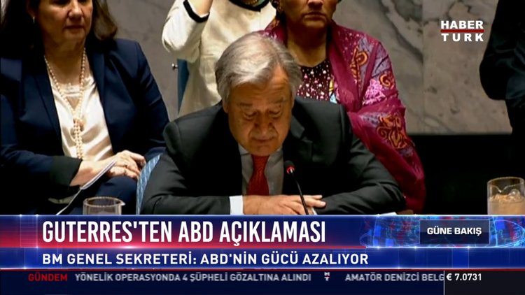 Guterres'ten ABD açıklaması: BM Genel Sekreteri: ABD'nin gücü azalıyor