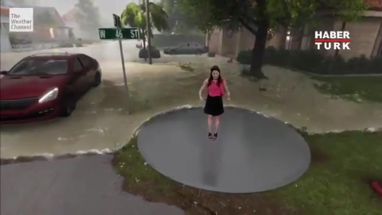 Amerikan televizyonu kasırgayı böyle anlattı!