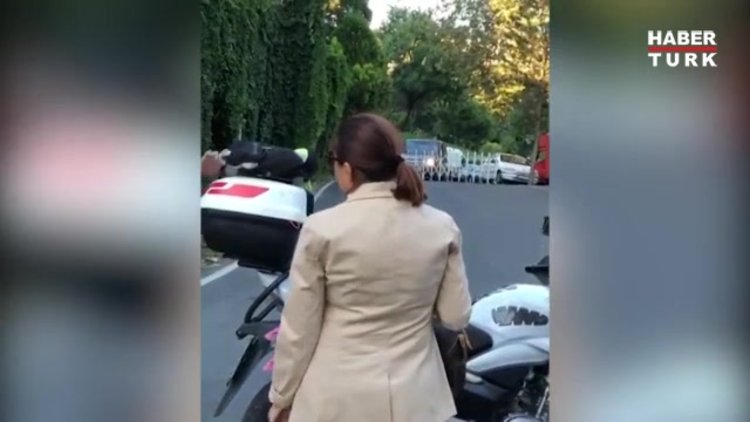 Nilüfer konsere motosikletle gitti