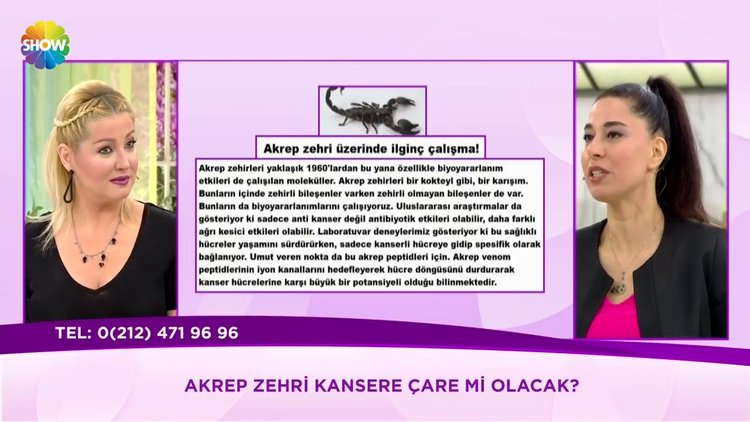 Akrep zehri üzerinde ilginç çalışma