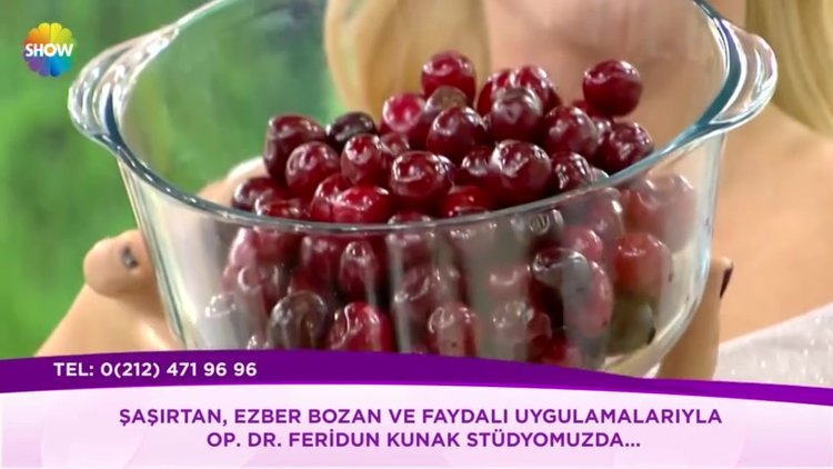 Dr. Feridun Kunak'tan kiraz sirkesi tarifi