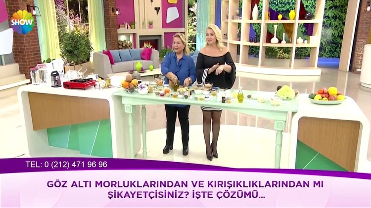 Göz altı morlukları için maske