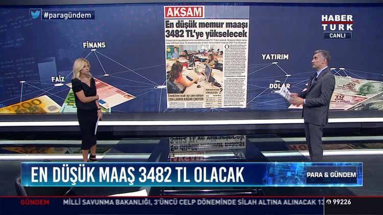 En düşük maaş 3482 TL olacak