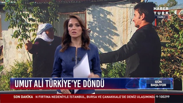 Umut Ali Türkiye'ye döndü: Umut Ali, Türközü Sınır Kapısı'ndan yurda girdi