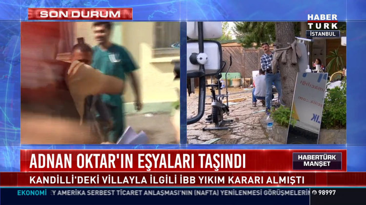 Adnan Oktar'ın eşyaları taşındı