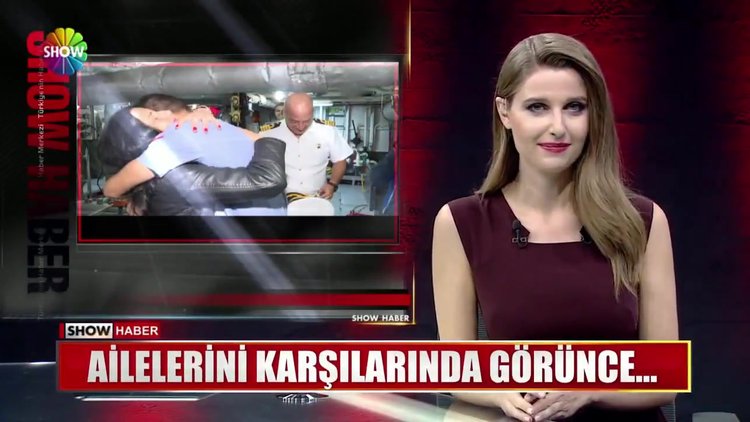 Ailelerini karşılarında görünce