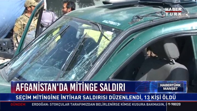 Afganistan'da mitinge saldırı: Seçim mitingine intihar saldırısı düzenledi, 13 kişi öldü