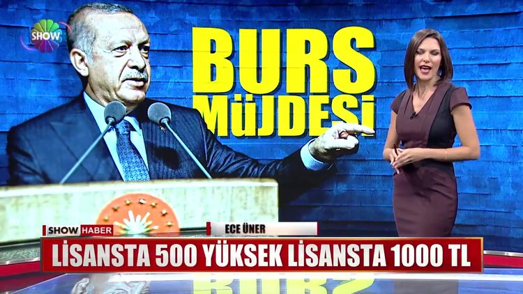 Erdoğan'dan burs müjdesi