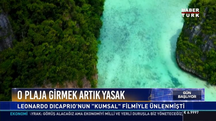 O plaja girmek artık yasak: Leonardo Dicaprio'nun "Kumsal" filmiyle ünlenmişti