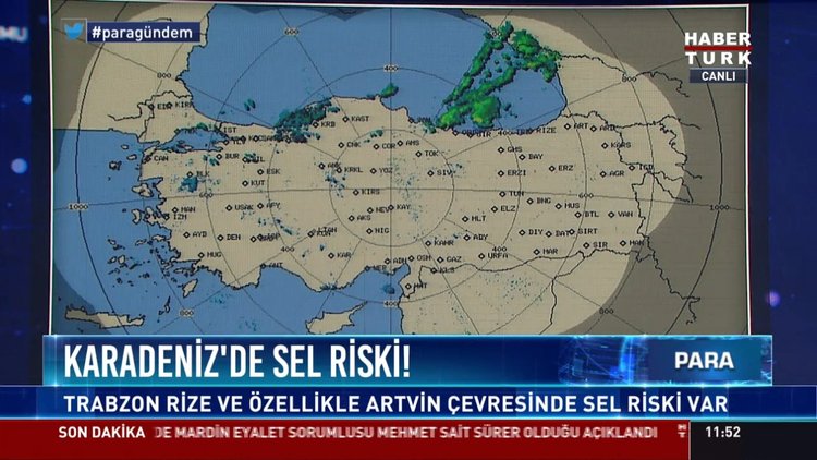 Karadeniz'de sel riski!: Trabzon Rize ve özellikle Artvin çevresinde sel riski