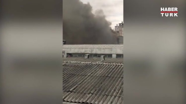 Küçükçekmece'de fabrika yangını