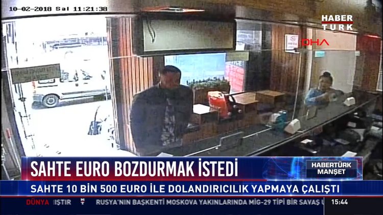 Sahte euro bozdurmak istedi: Sahte 10 bin 500 euro ile dolandırıcılık yapmaya çalıştı