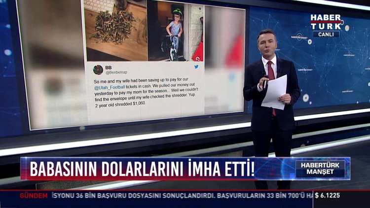 1060 doları öğüttü: Babasının dolarlarını imha etti!