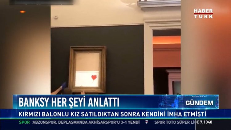 Banksy her şeyi anlattı: "Satılması ihtimaline karşı kağıt öğütücü yerleştirmiştim"