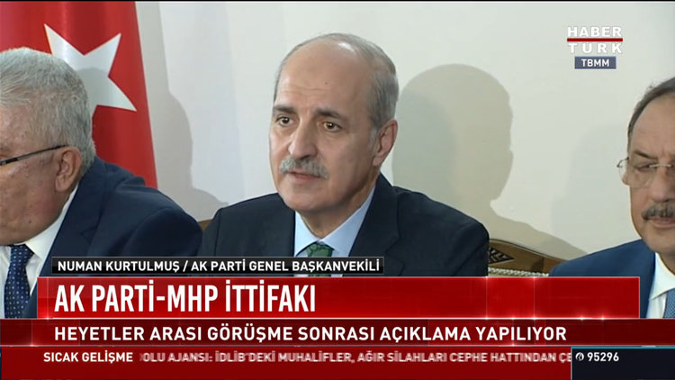 Ak Parti ve MHP'den ittifak açıklaması