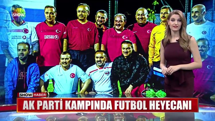 AK Parti kampında futbol heyecanı