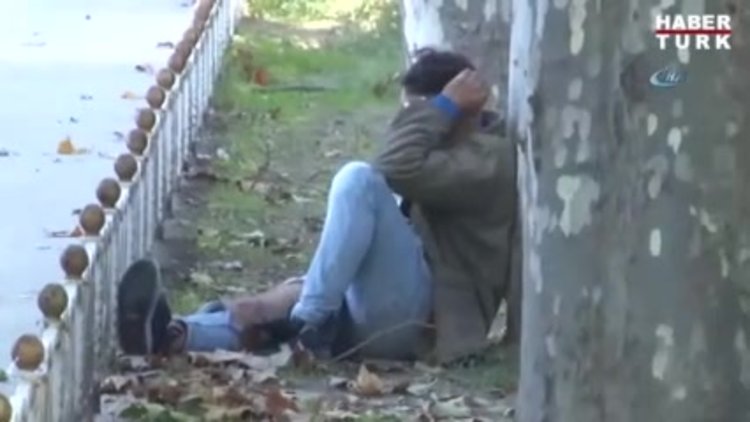 Dolmabahçe'de kaza yapan alkollü motosikletlinin dünya umurunda olmadı