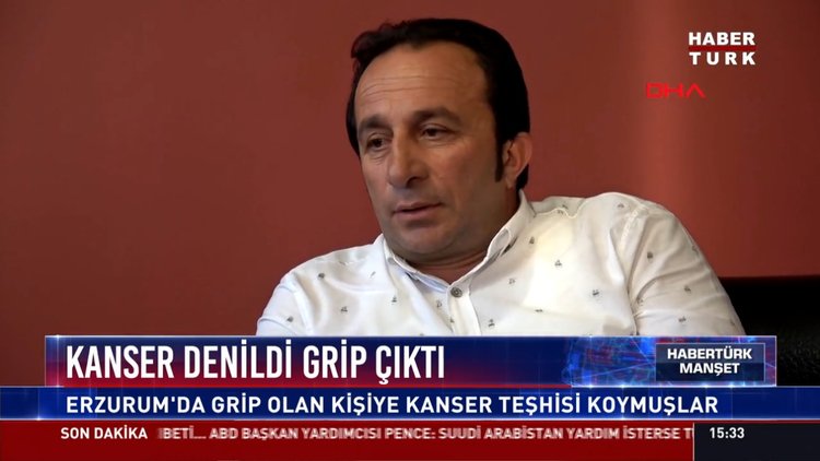 Kanser denildi grip çıktı: Erzurum'da grip olan kişiye kanser teşhisi koymuşlar