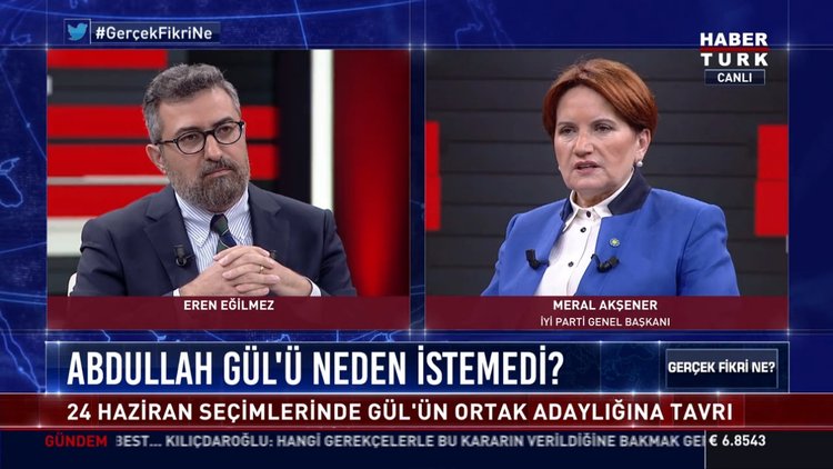 Meral Akşener Habertürk TV'de soruları yanıtladı