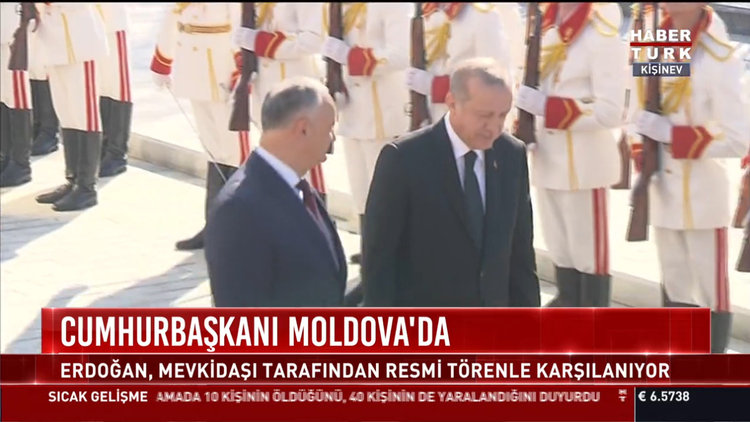 Cumhurbaşkanı Erdoğan Moldova'da