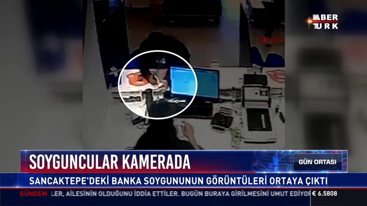 Soyguncular kamerada: Sancaktepe'deki banka soygununun görüntüleri ortaya çıktı
