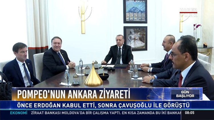 Pompeo'nun Ankara ziyareti: Önce Erdoğan kabul etti, sonra Çavuşoğlu ile görüştü