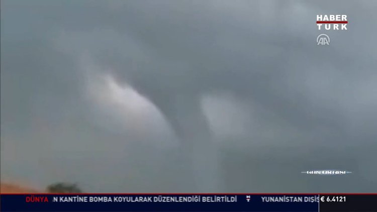 KKTC'yi hortum vurdu: KKTC'nin Gazimağusa kentinde hortum hasara neden oldu